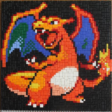 pokemon pixel art charizard.